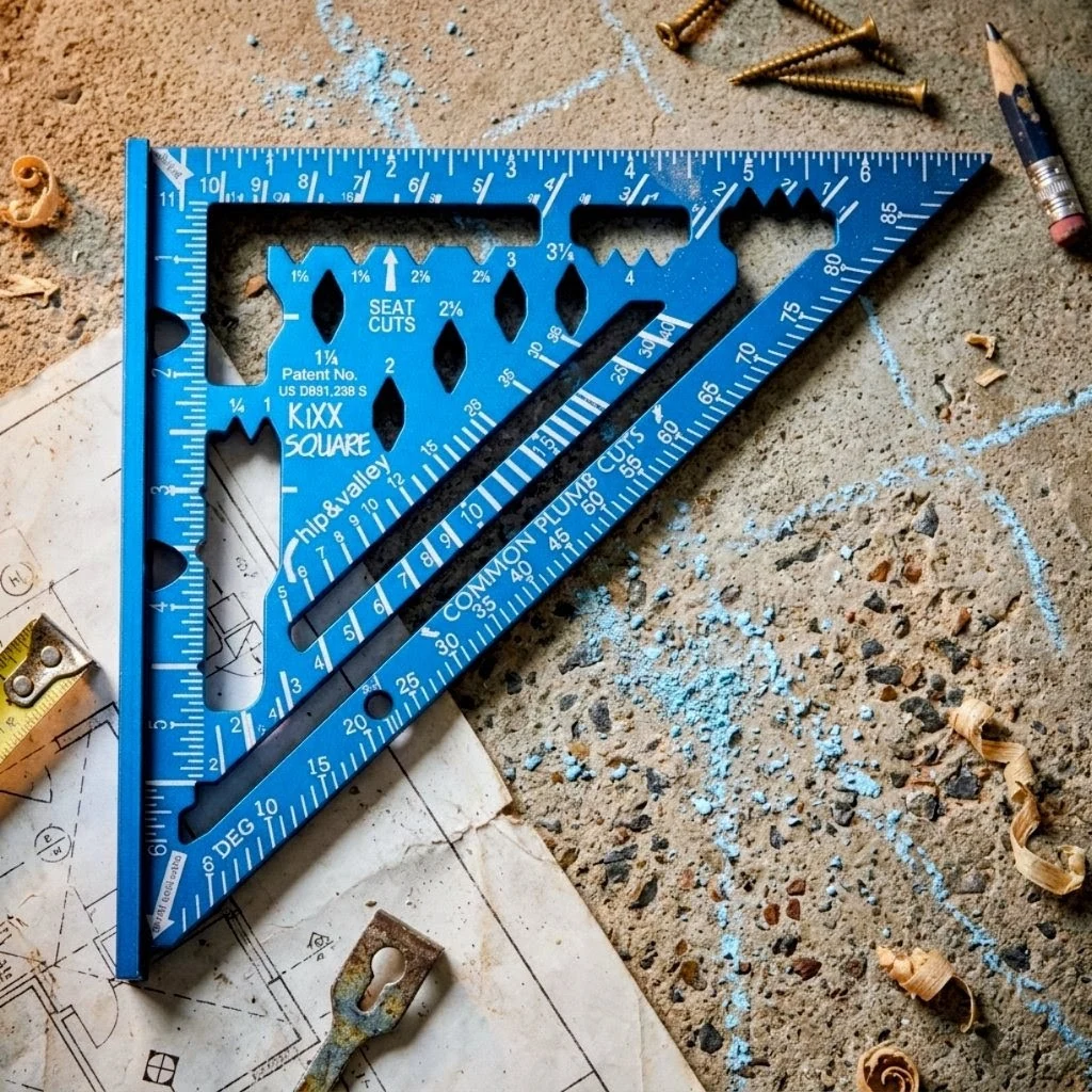 KiXX Square Metallic Blue on Construction Jobsite